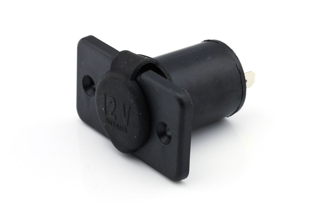 Stikkontakt/Sigarettenneruttak Innfelt Firkantet 12V / 16A Maks
