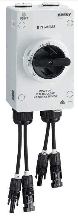 Dc Isolasjonsbryter 1000Vdc 32A Med Mc4-Koblinger shown in product view