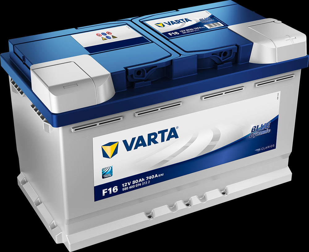 Varta Blue Dynamic Batteri 12V 80Ah 740Cca (315X175X190/190Mm) +Høyre F16