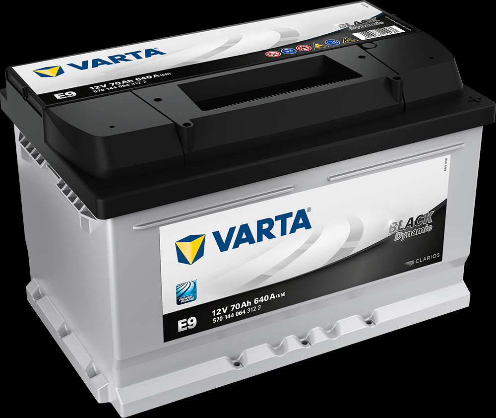 Varta Black Dynamic Batteri 12V 70Ah 640Cca (278X175X175/175Mm) +Høyre E9