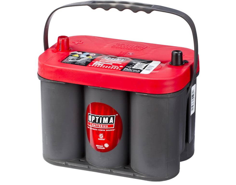 OPTIMA AGM Red Top 12V 50AH 815CCA (254x174x195mm) +midtstilt 8001-287 - Image 1