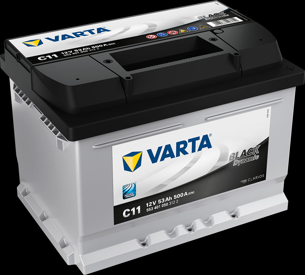 Varta Startbatteri Black Dynamic C11 12V 53Ah 500Cca (242X175X175/175) +Høyre