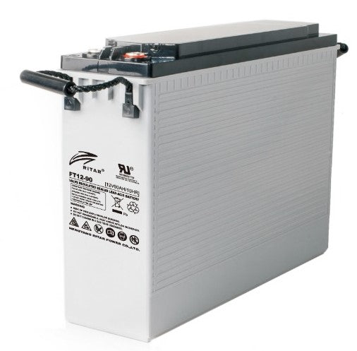ritar-agm-batteri-12v-90ah-frontterminaler