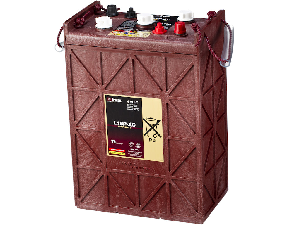 Trojan Deep Cycle Traksjonsbatteri 6V 420Ah (296X176X425Mm) +Diagonalt