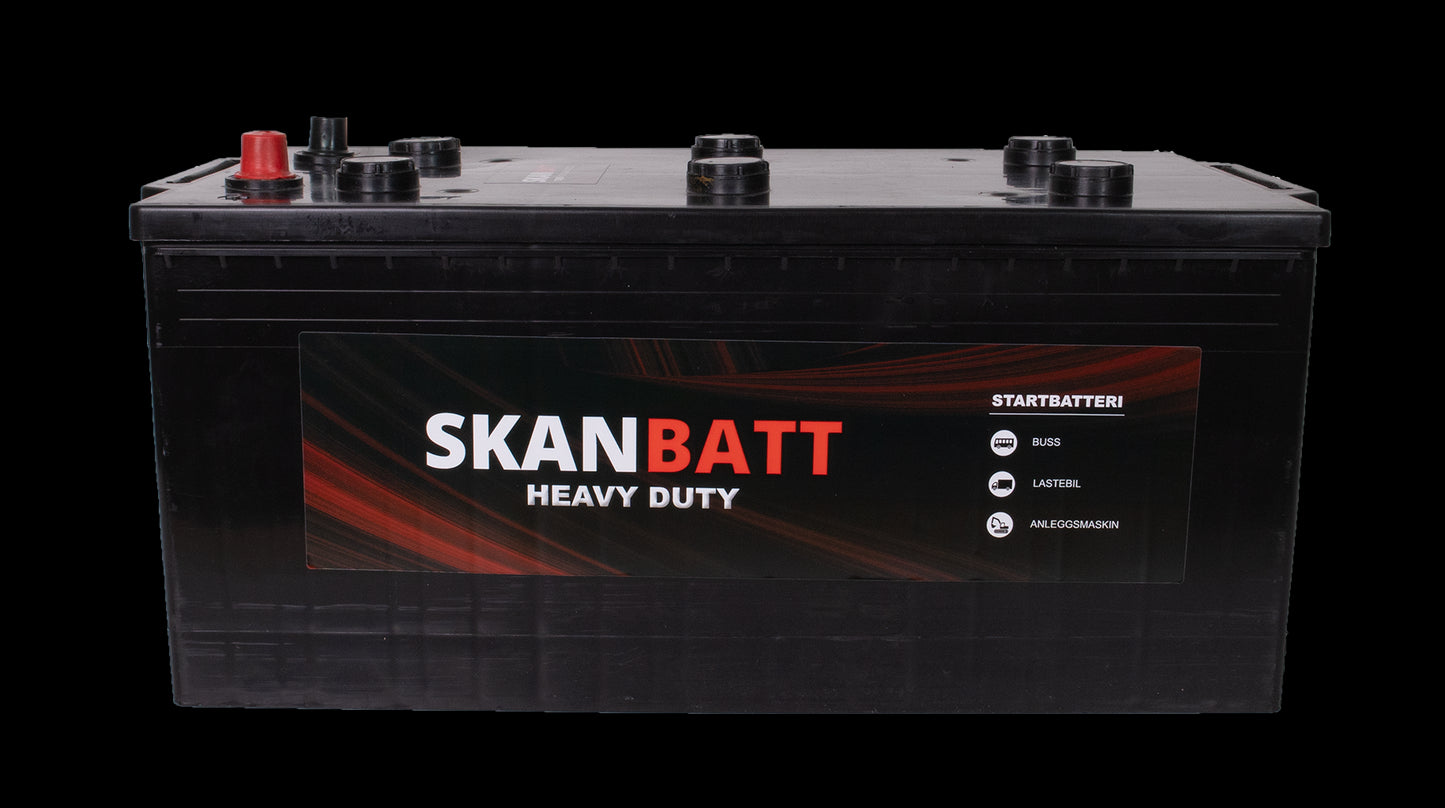 Skanbatt Startbatteri 12V 220Ah 1200Cca (514X275X220/240Mm) +Høyre