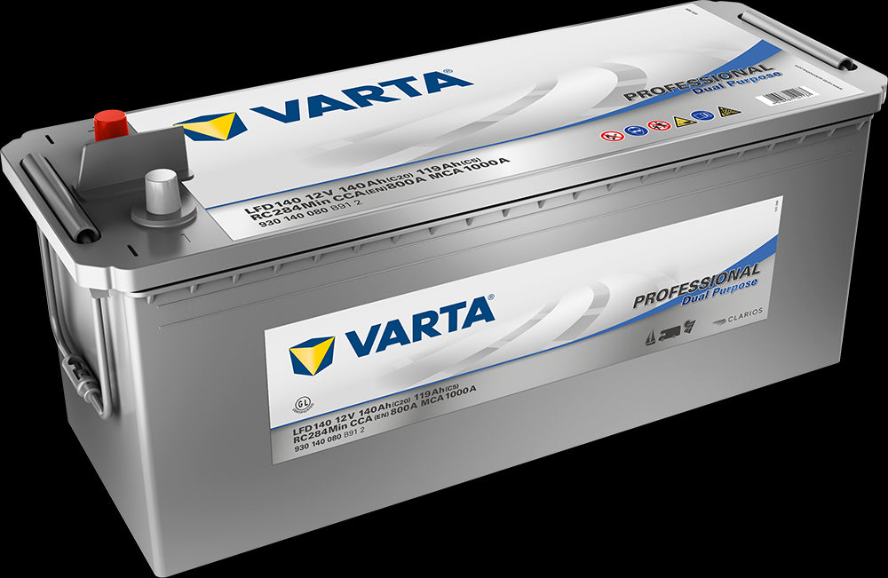 Varta Fritidsbatteri 12V 140Ah 800Cca (513X189X223Mm) +Venstre Lfd140