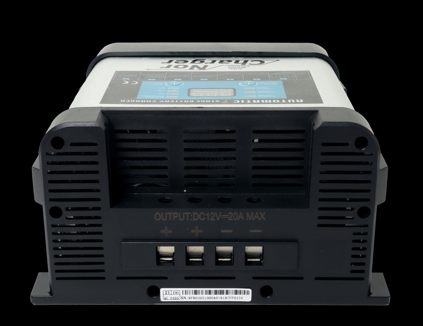 NOR CHARGER Pro Serie Elektronisk Batterilader 12V 20A 2-kanaler - Image 4