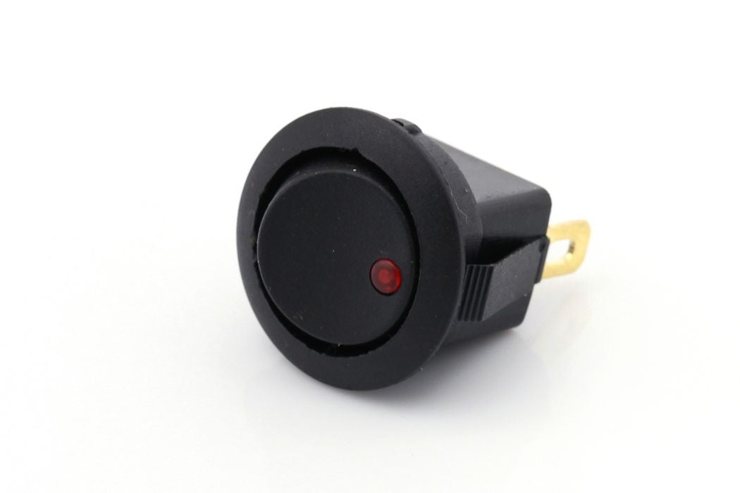 Mini vippebryter 12V / 16A LED rød på-av - Image 1