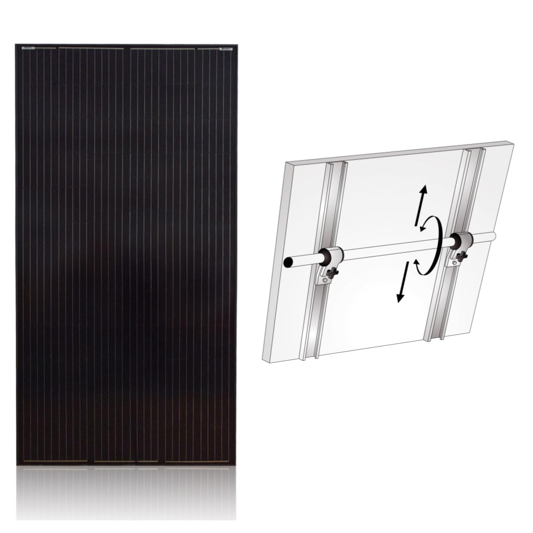 Solcellepanel Båt Med Noa Rekkefester 170W