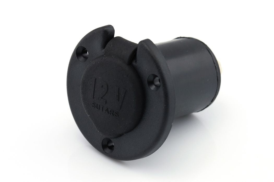 Stikkontakt/Sigarettenneruttak Innfelt rund 12V / 16A maks. - Image 1