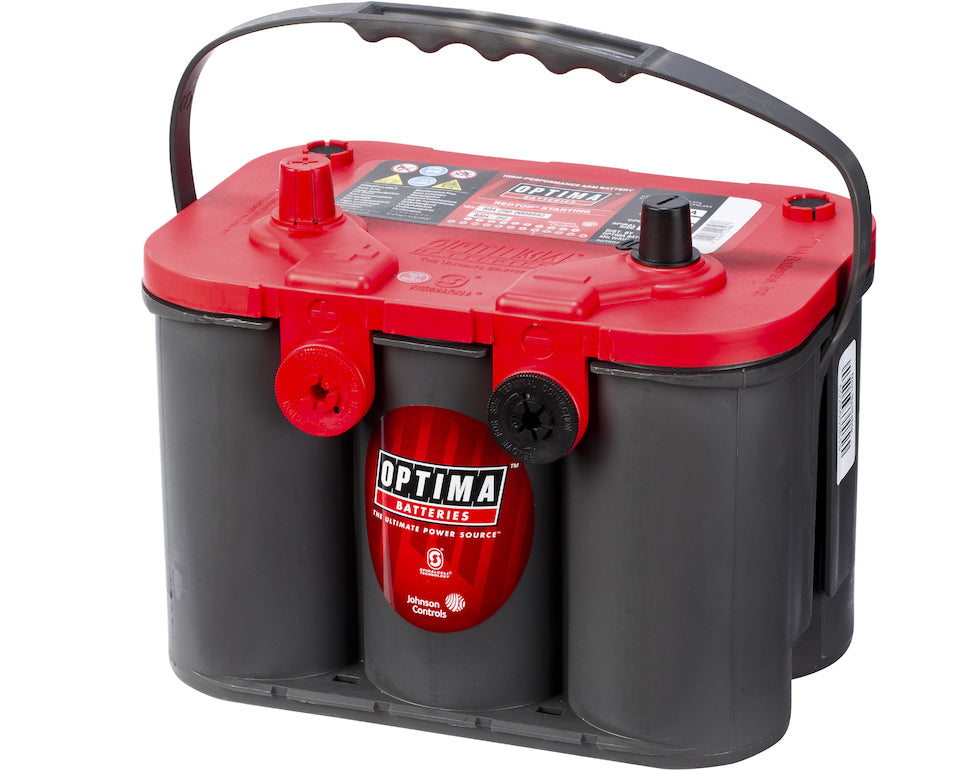 Optima Agm Red Top 12V 50Ah 815Cca (254X174X195Mm) +Venstre Topp+Sidepol