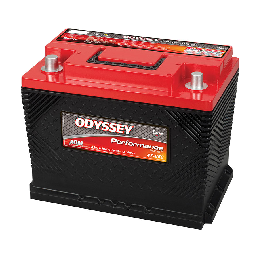 Odyssey Odp-Agm47/L2 Agm Batteri 12V 62Ah 650Cca (242X175X189Mm) +Høyre
