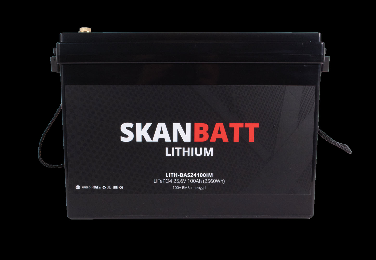 SKANBATT Lithium Batteri 24V 100Ah (LiFePO4) BMS 100A - Image 3