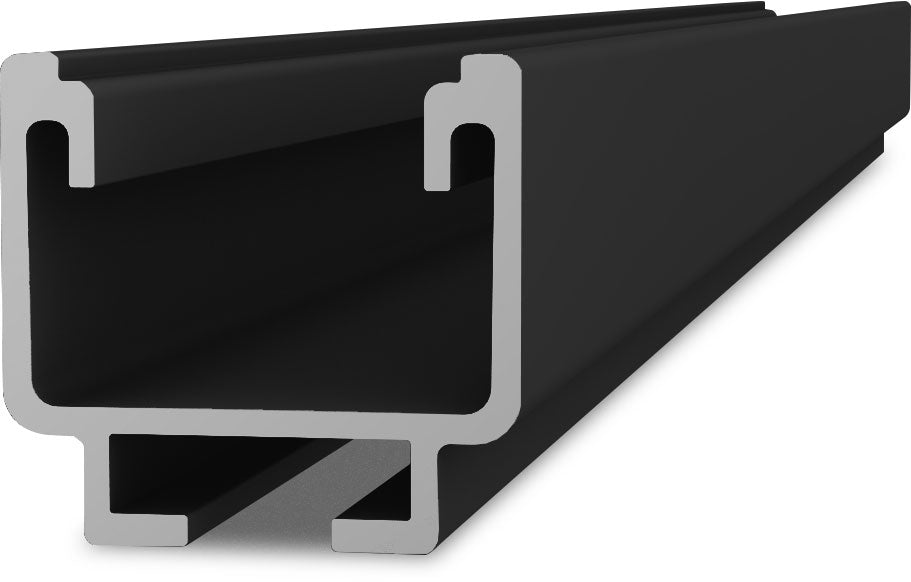 Solidrail Light; 4.40 M, Black Anodized