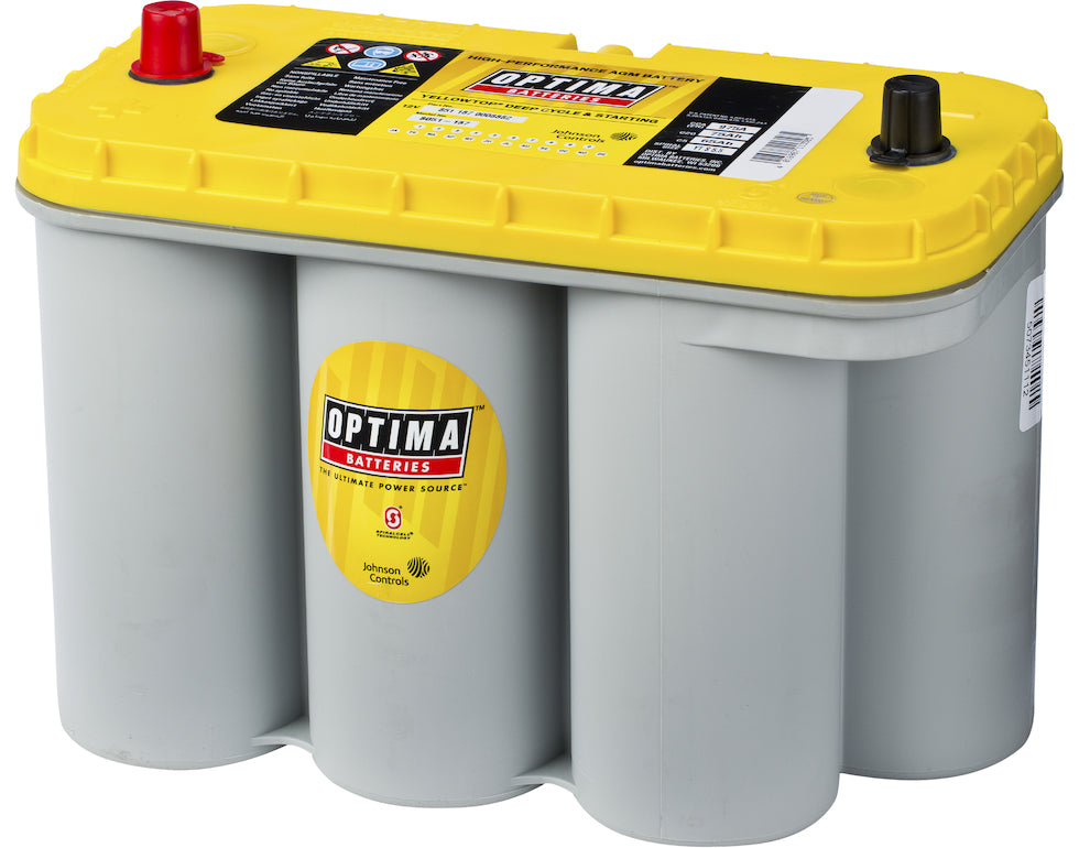 Optima Agm Yellow Top 12V 75Ah 975Cca (324X165X238Mm) +Venstre 8051-187