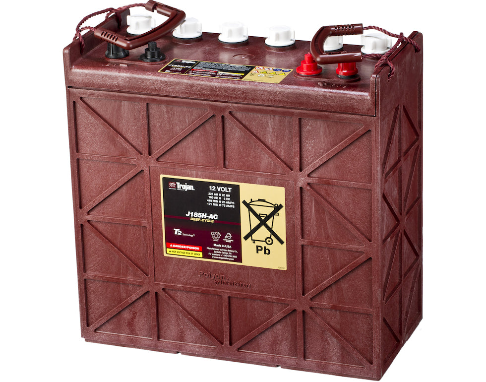 Trojan Deep Cycle Traksjonsbatteri 12V 225Ah (380X176X373Mm) +Høyre