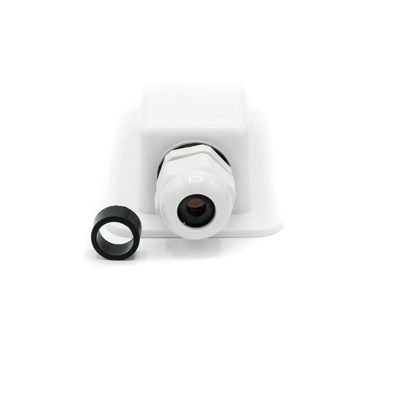 Kabelgjennomføring Hvit (Enkel)