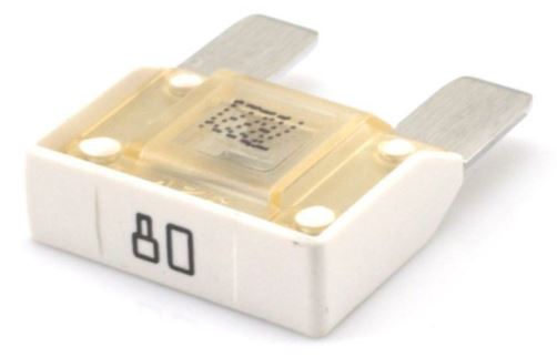 Maxi Bladsikring 80A Hvit