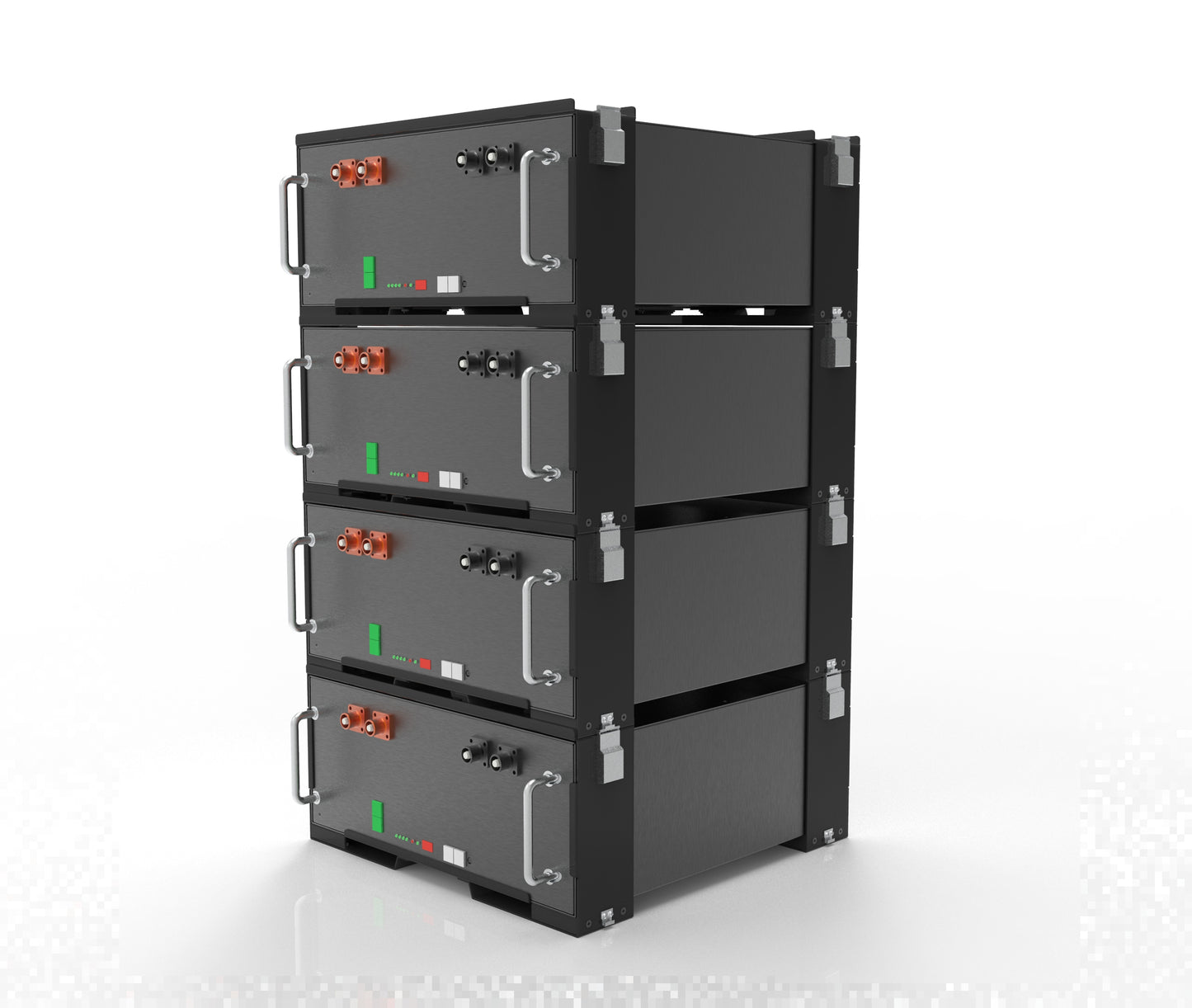 Skanbatt Rackfester For Inntil 4X 4U Skanbatt Rack Batterier (1Sett)