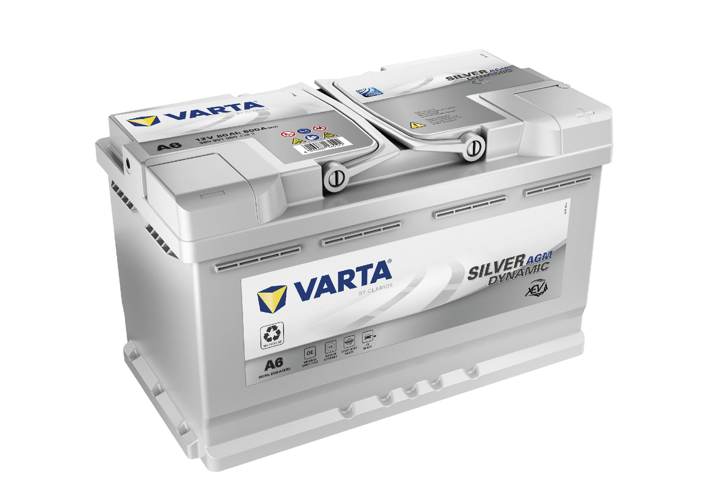 VARTA A6 Dynamic AGM Batteri 12V 80AH 800CCA