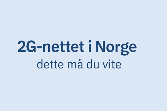 Snart forsvinner 2G-nettet i Norge – dette må du vite