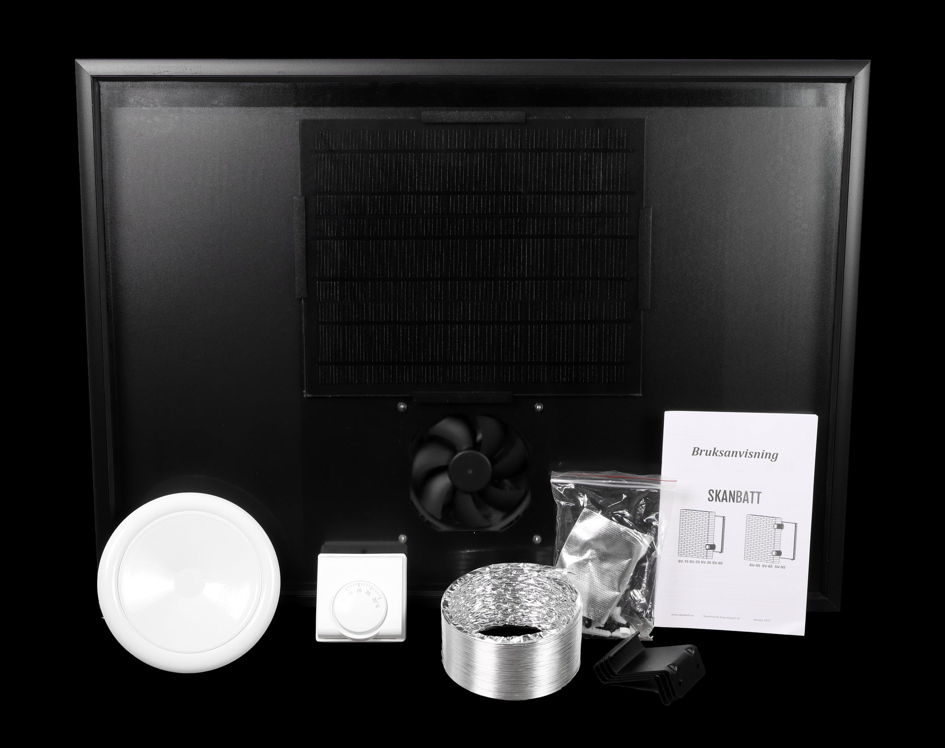 SKANBATT Solventilator SV-20 med luftvolum/t 88m3 - Image 3