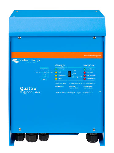Victron Quattro 12/3000/120-50/50 Kombinert Batterilader Og Inverter shown in product view