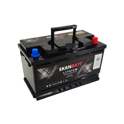 Skanbatt Lithium Start- Og Forbruksbatteri 12V 60Ah 900Ca - Bluetooth shown in detail view