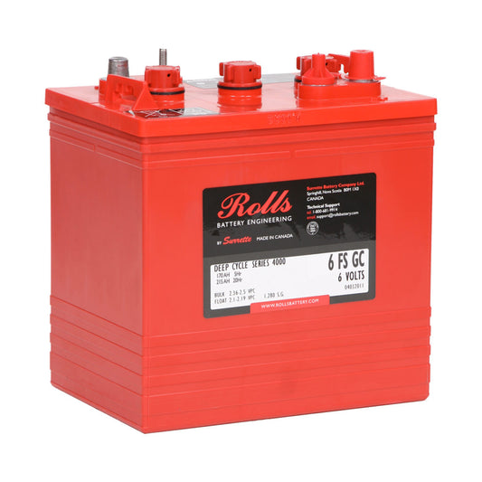 ROLLS 6-FS-GC Deep Cycle Batteri 6V 215AH (259x181x279mm) - Image 1