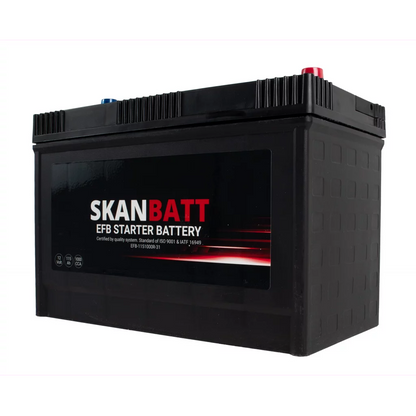 SKANBATT EFB Startbatteri 12V 115AH 1000CCA (330x173x239mm) +R