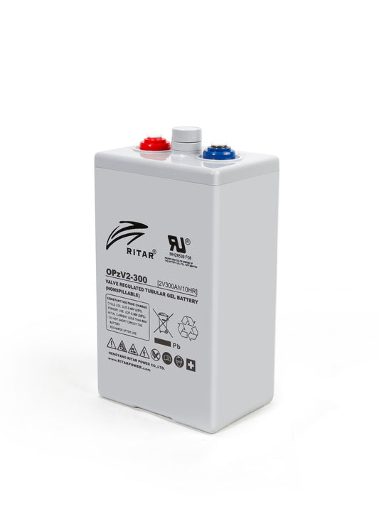 RITAR OPzV Serien GEL Batteri 2V 350Ah