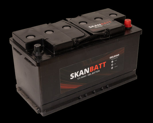 SKANBATT GEL Batteri 12V 84AH (353x175x190mm) +høyre