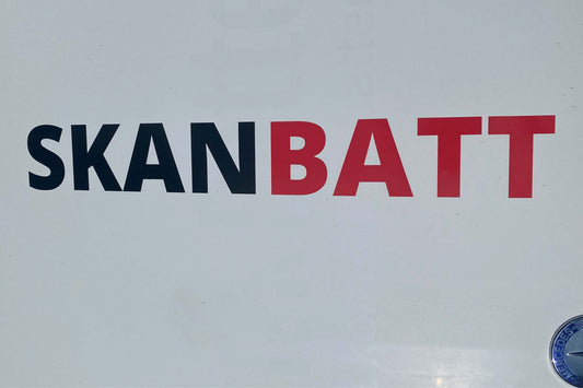 SKANBATT folie sort/rød (27,5cm x 5cm) - Image 1