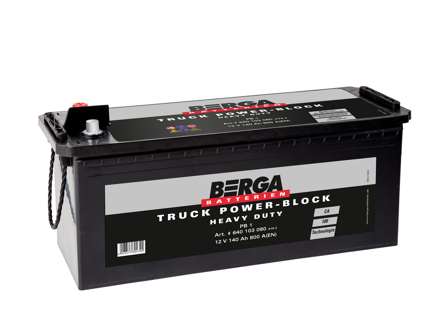 Berga Truck Power Block12V 140Ah 800Cca shown in product view