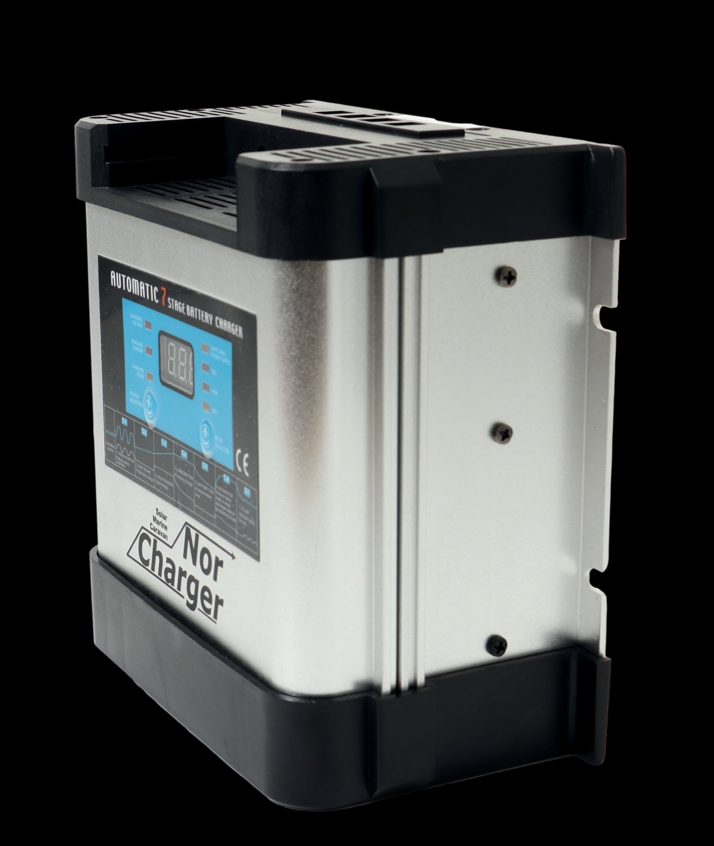 NOR CHARGER Pro Serie Elektronisk Batterilader 12V 10A 2-kanaler - Image 2