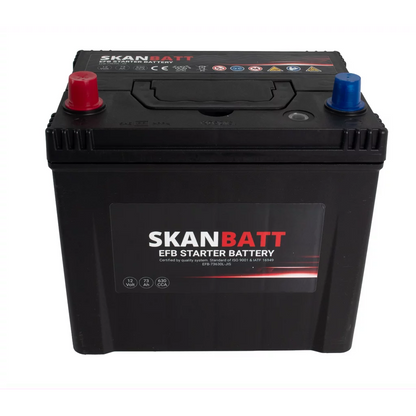 SKANBATT EFB Startbatteri 12V 73AH 630CCA (232x173x225mm) +L