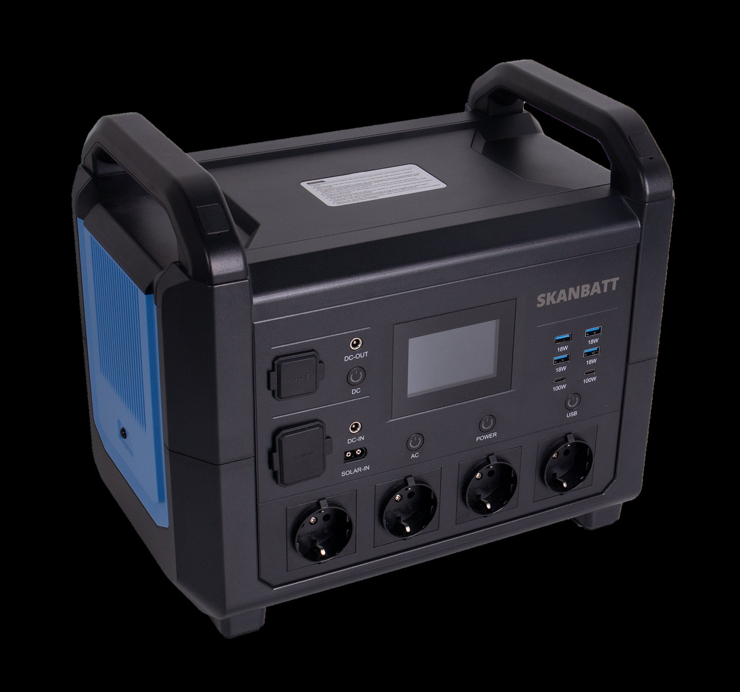 SKANBATT LITHIUM LPS 1536Wh Power Supply med 1600W Ren Sinus Inverter - Image 1