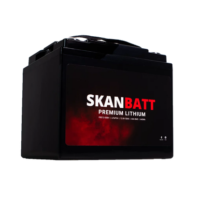Produktbilde 6 av SKANBATT Premium Lithium - 12V 50Ah 60A BMS - 196x168x175mm - Bluetooth - Heat - 8 Års garanti