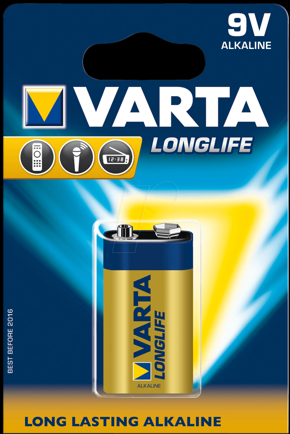 VARTA Longlife 9V 1-pakning - Image 1