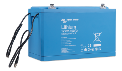 Victron Lithium Battery 12,8V/100Ah Smart shown in detail view