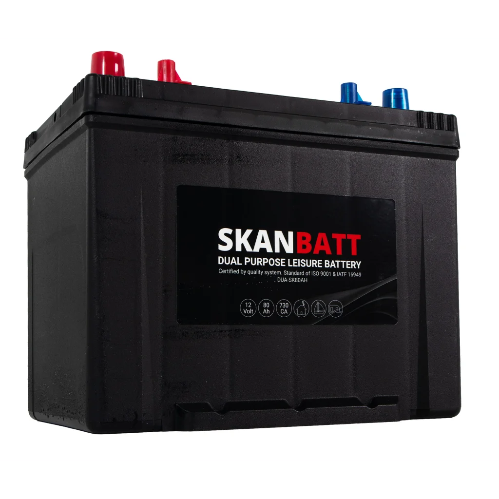 SKANBATT Dual Purpose 12V 80AH 730CA (260x174x225mm) +L