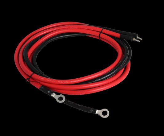 Kabel 2mtr 2x6mm2 til solcelleregulator (m/ 8mm øyer) - Image 1
