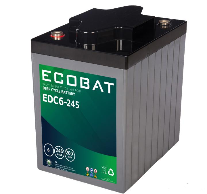 Ecobat Edc6-245 Agm Deep Cycle 6V 245Ah shown in product view
