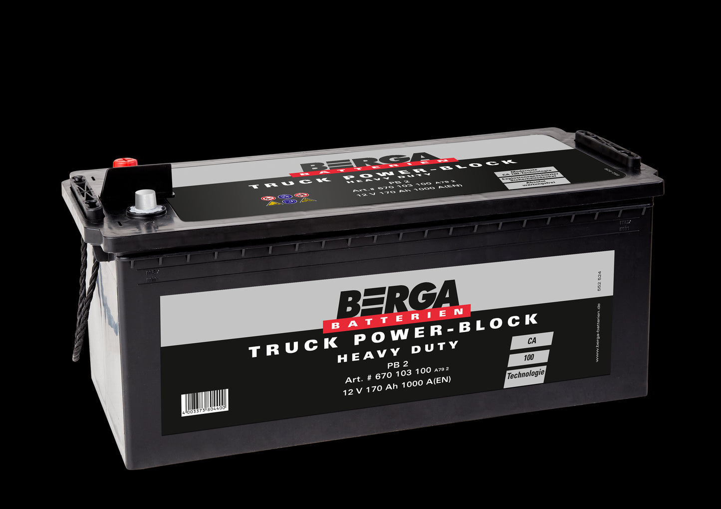 BERGA Truck PB EFB 12V 180AH 1000CCA (513/223/223mm)