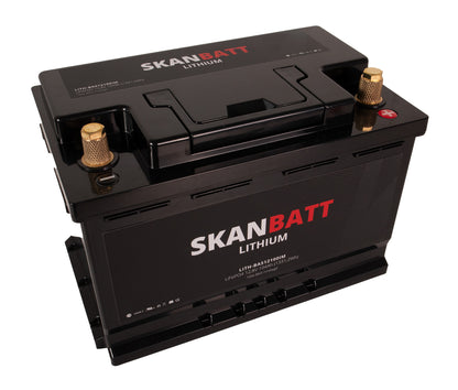 Skanbatt Lithium Batteri 12V 104Ah 100A Bms shown in product view image 6