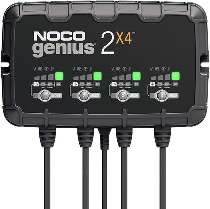 Noco Elektronisk Batterilader 6/12V 4X2A (4-Kanaler) shown in product view