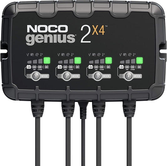 NOCO Elektronisk Batterilader 6/12V 4x2A (4-kanaler) - Image 1