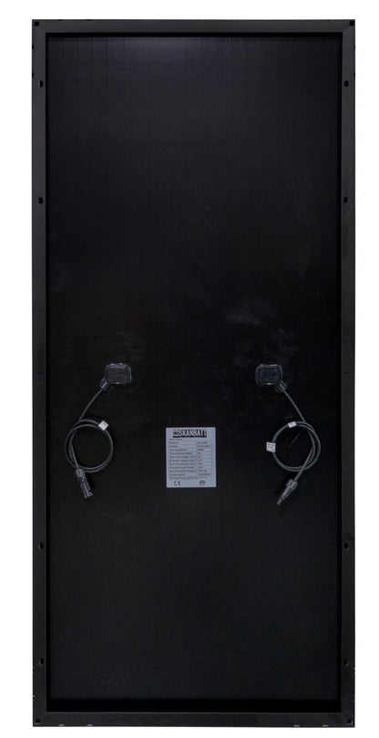 Skanbatt 'Half Cut' Solcellepanel 200W - All Black - Perc Mono - 1525X680X35Mm shown in detail view