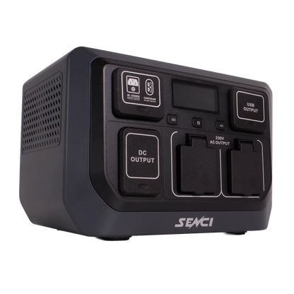 SENCI Lithium LPS 512Wh Power Station med 600W (1200W) sinus inverter