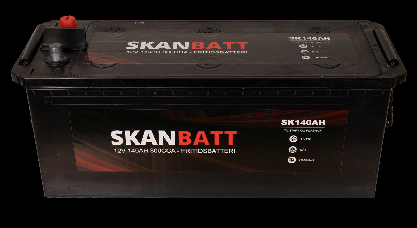 SKANBATT Fritidsbatteri 12V 140AH 800CCA (513x189x203/223mm) +venstre - Image 6